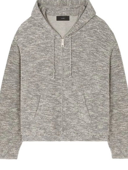 Mouline hoodie Women zipped Alanui B&W 0820